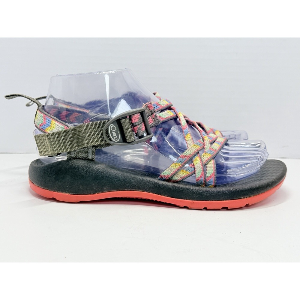 Chaco Kids ZX/1 EcoTread Youth 4 Fletched Pink Hiking Sport Sandals